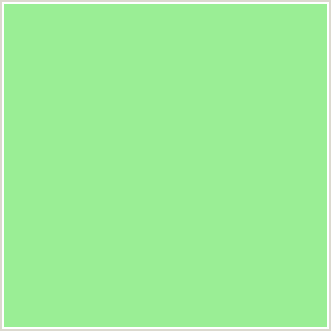 9AEE95 Hex Color Image (GREEN, MADANG)