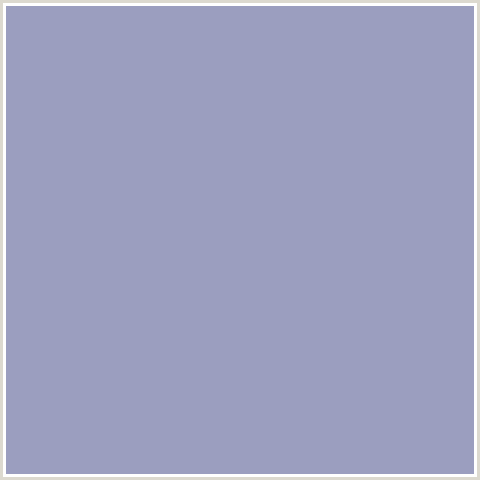 9B9EBF Hex Color Image (BLUE, CADET BLUE)