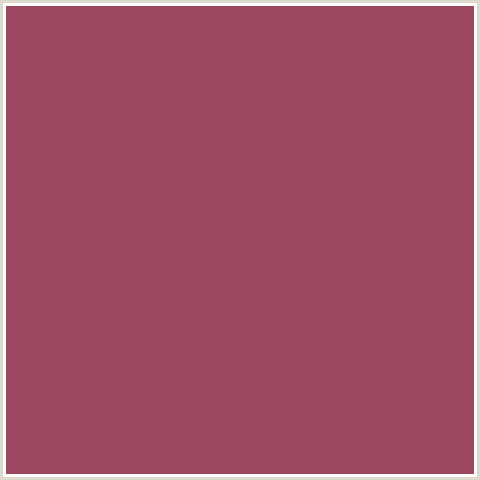 9C4861 Hex Color Image (RED, VIN ROUGE)