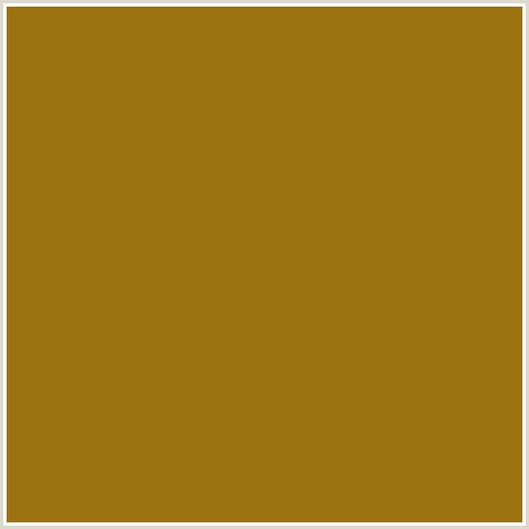 9C7210 Hex Color Image (BUTTERED RUM, YELLOW ORANGE)