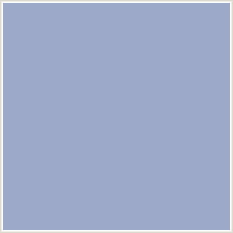 9CA9C7 Hex Color Image (BLUE, ROCK BLUE)