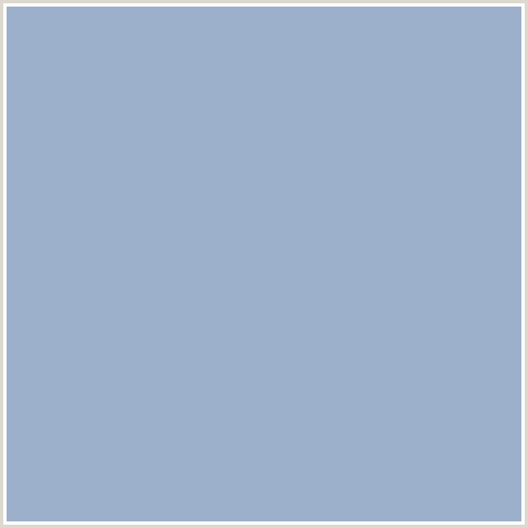 9CB0CB Hex Color Image (BLUE, ROCK BLUE)