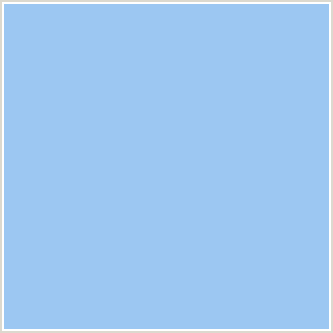 9CC7F2 Hex Color Image (BLUE, PERANO)