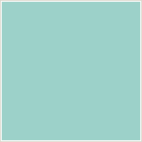 9CD1C9 Hex Color Image (BLUE GREEN, SINBAD)