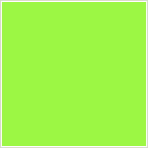 9CF745 Hex Color Image (GREEN, GREEN YELLOW)