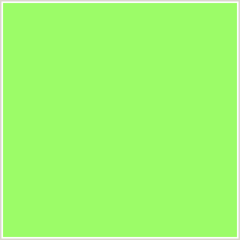 9CFC68 Hex Color Image (GREEN)