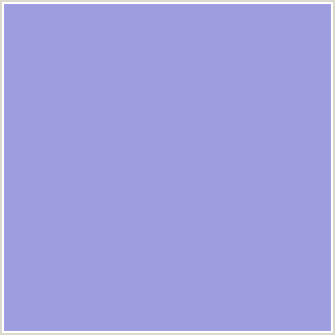 9D9DE0 Hex Color Image (BLUE, DULL LAVENDER)