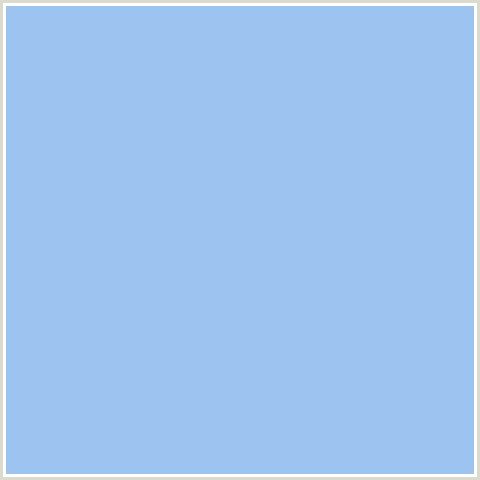 9DC4F1 Hex Color Image (BLUE, PERANO)