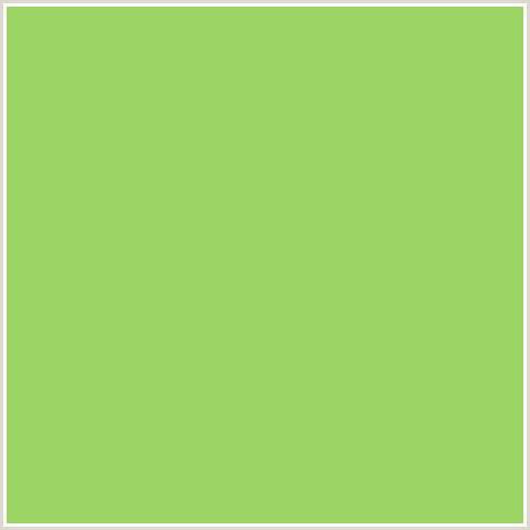 9DD466 Hex Color Image (FEIJOA, GREEN)