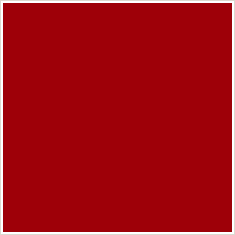9E0008 Hex Color Image (RED, SANGRIA)