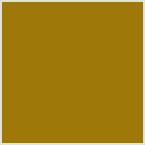 9E790A Hex Color Image (BUTTERED RUM, ORANGE YELLOW)