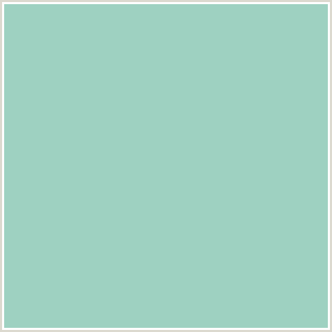 9ED1C1 Hex Color Image (BLUE GREEN, SINBAD)