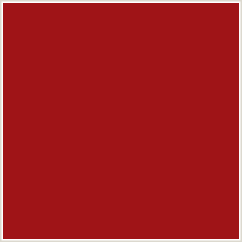 9F1417 Hex Color Image (RED, TAMARILLO)