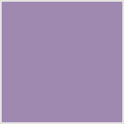 9F89B0 Hex Color Image (AMETHYST SMOKE, VIOLET BLUE)