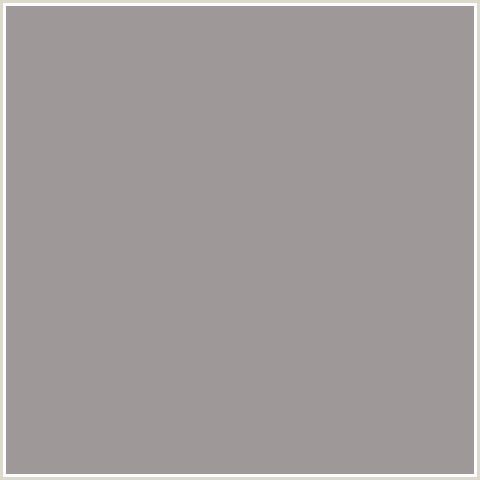9F9898 Hex Color Image (DUSTY GRAY, RED)
