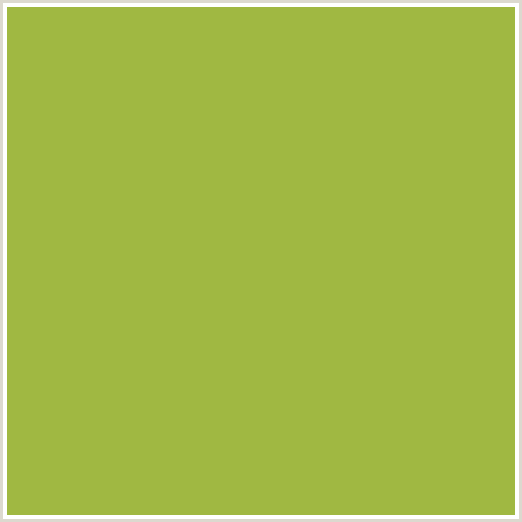 A0B842 Hex Color Image (GREEN YELLOW, SUSHI)