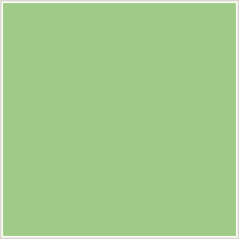 A0CB86 Hex Color Image (GREEN, OLIVINE)