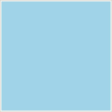A0D3E8 Hex Color Image (BABY BLUE, LIGHT BLUE, REGENT ST BLUE)