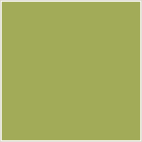 A2AB58 Hex Color Image (OLIVE GREEN, YELLOW GREEN)