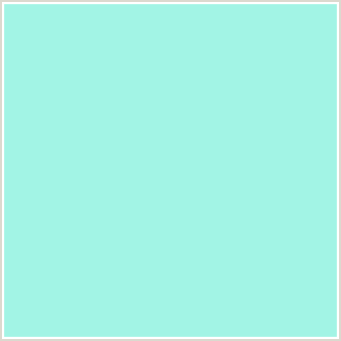 A2F4E5 Hex Color Image (BLUE GREEN, ICE COLD)