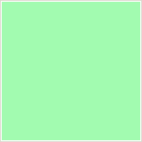 A2FBB0 Hex Color Image (GREEN, MINT GREEN)