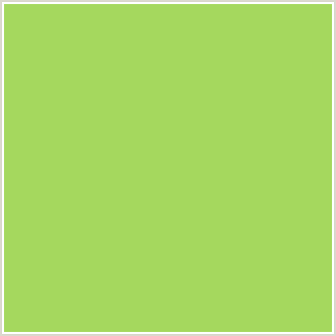 A5D85E Hex Color Image (CONIFER, GREEN YELLOW)