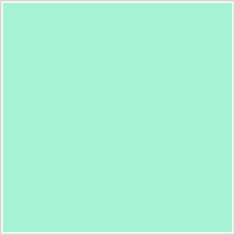 A5F2D4 Hex Color Image (GREEN BLUE, MAGIC MINT)