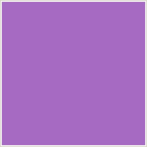 A66AC3 Hex Color Image (AMETHYST, LAVENDAR, PURPLE, VIOLET)