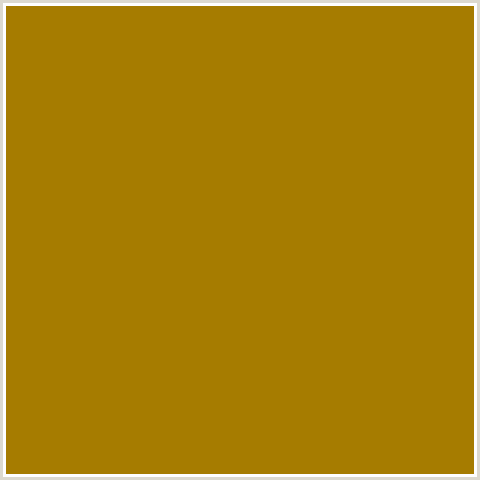 A67C00 Hex Color Image (ORANGE YELLOW, PIRATE GOLD)