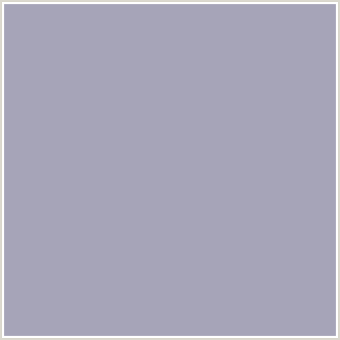 A6A4B8 Hex Color Image (BLUE, SANTAS GRAY)