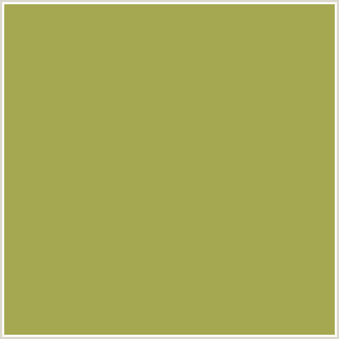 A6A851 Hex Color Image (OLIVE GREEN, YELLOW GREEN)