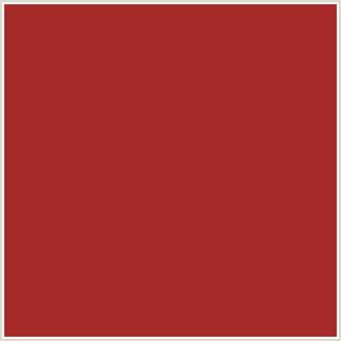 A72A2A Hex Color Image (MEXICAN RED, RED)