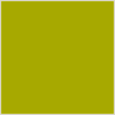 A7A900 Hex Color Image (BUDDHA GOLD, YELLOW GREEN)