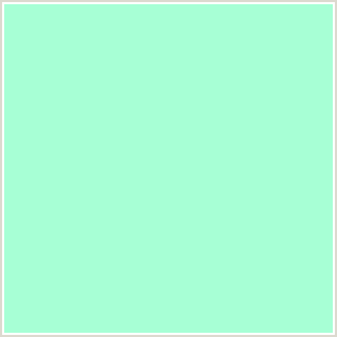A7FFD5 Hex Color Image (AERO BLUE, GREEN BLUE, MINT)