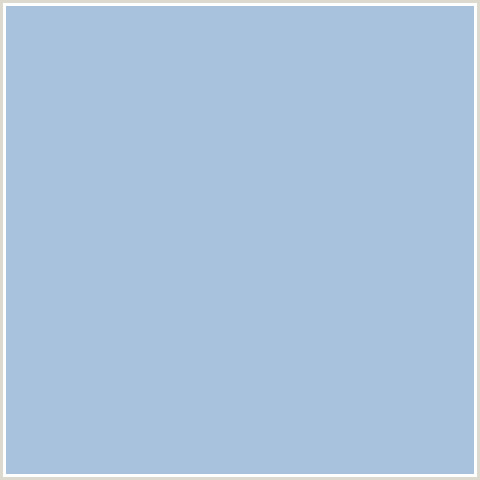 A8C2DE Hex Color Image (BLUE, PIGEON POST)