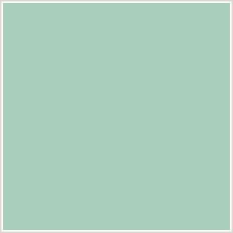 A8CEBB Hex Color Image (GREEN BLUE, GUM LEAF)