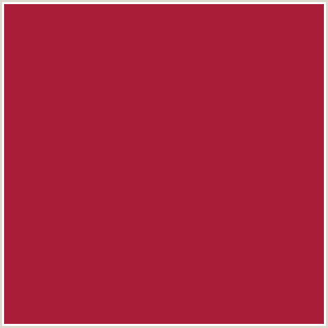 A91D38 Hex Color Image (MEXICAN RED, RED)