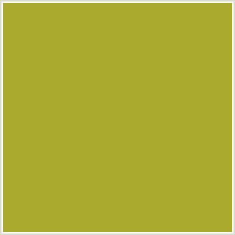 A9A92D Hex Color Image (ALPINE, YELLOW GREEN)