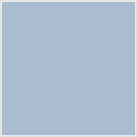 A9BCD0 Hex Color Image (BLUE, CASPER)