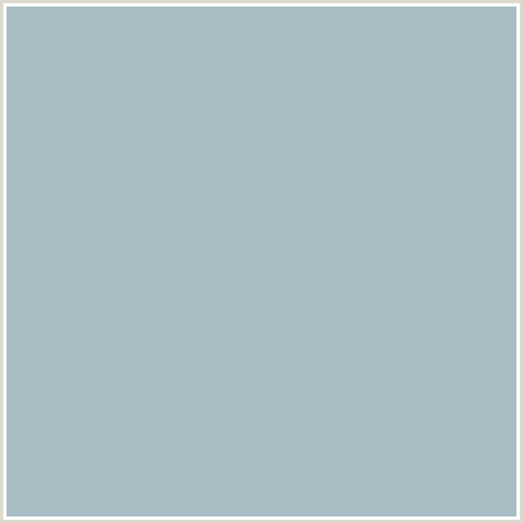 A9BEC4 Hex Color Image (LIGHT BLUE, TOWER GRAY)