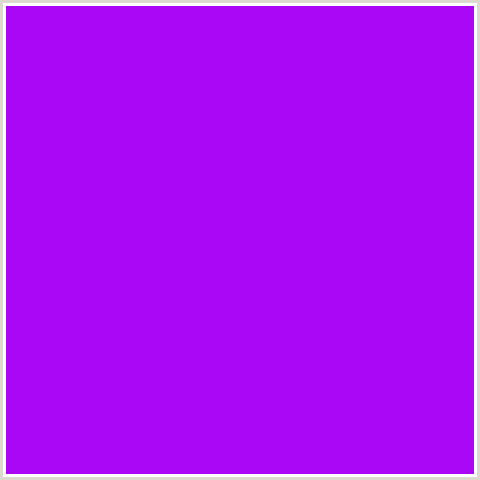 AA07F7 Hex Color Image (ELECTRIC VIOLET, PURPLE, VIOLET)