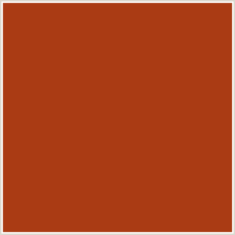 AA3B14 Hex Color Image (RED ORANGE, TABASCO)