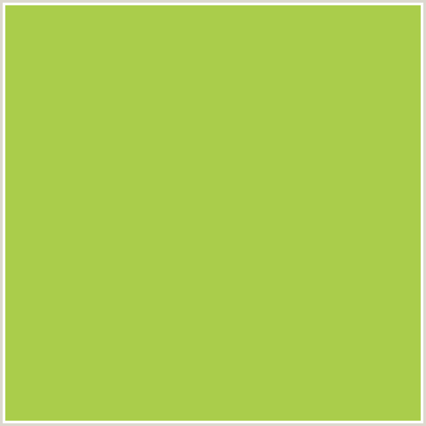 AACD4B Hex Color Image (GREEN YELLOW, TURMERIC)