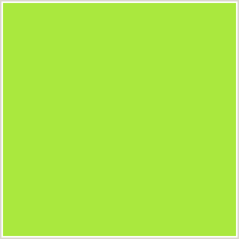 AAE83E Hex Color Image (CONIFER, GREEN YELLOW)
