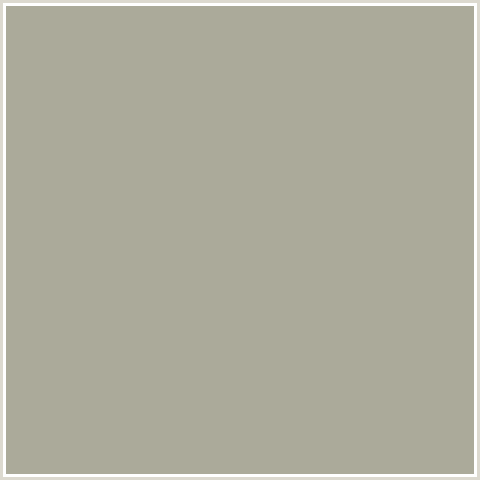 ABAA9A Hex Color Image (GRAY OLIVE, YELLOW)