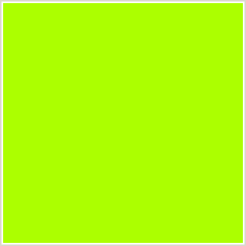 ACFF00 Hex Color Image (GREEN YELLOW, LIME, LIME GREEN)