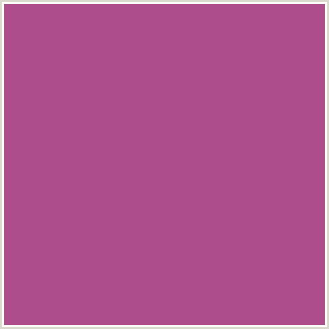 AD4D8C Hex Color Image (DEEP PINK, FUCHSIA, FUSCHIA, HOT PINK, MAGENTA, TAPESTRY)