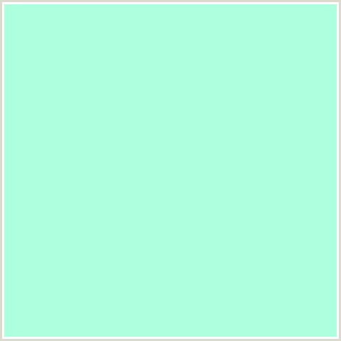 ADFFDE Hex Color Image (AERO BLUE, GREEN BLUE, MINT)