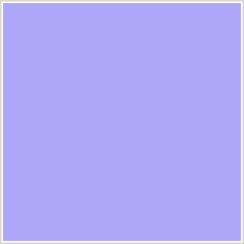 AEA6F7 Hex Color Image (BLUE, PERFUME)