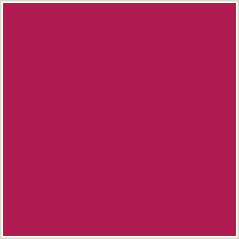 AF1C52 Hex Color Image (MAROON FLUSH, RED)